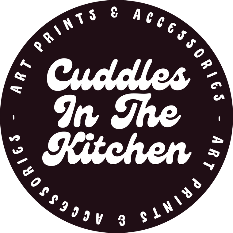 Cuddles In The Kitchen | Unique Wall Art Prints and Gifts