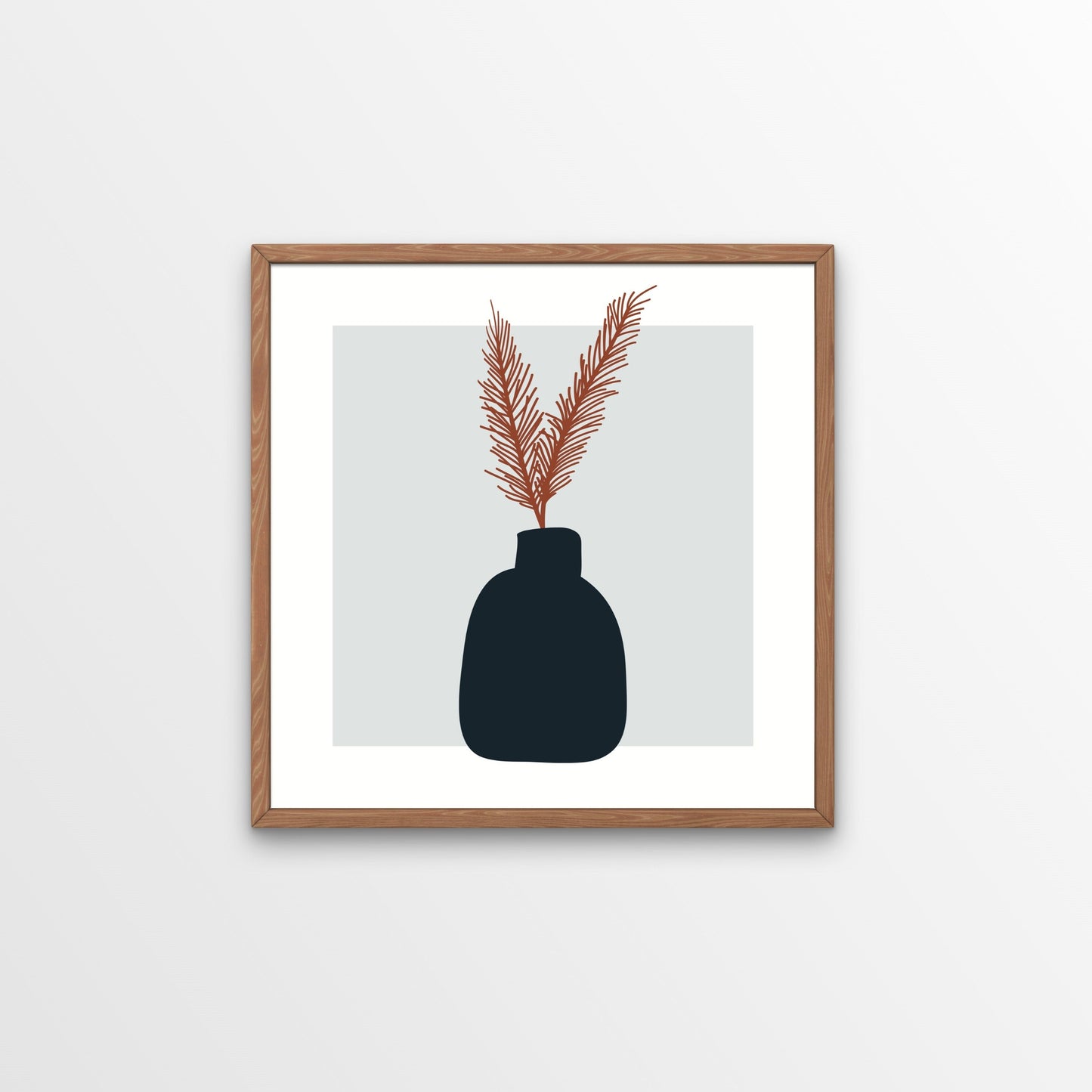 This pampas vase square art print is more than just a beautiful piece of art - it is a stunning representation of nature's simplistic beauty that will evoke a sense of peace and serenity in any space. 