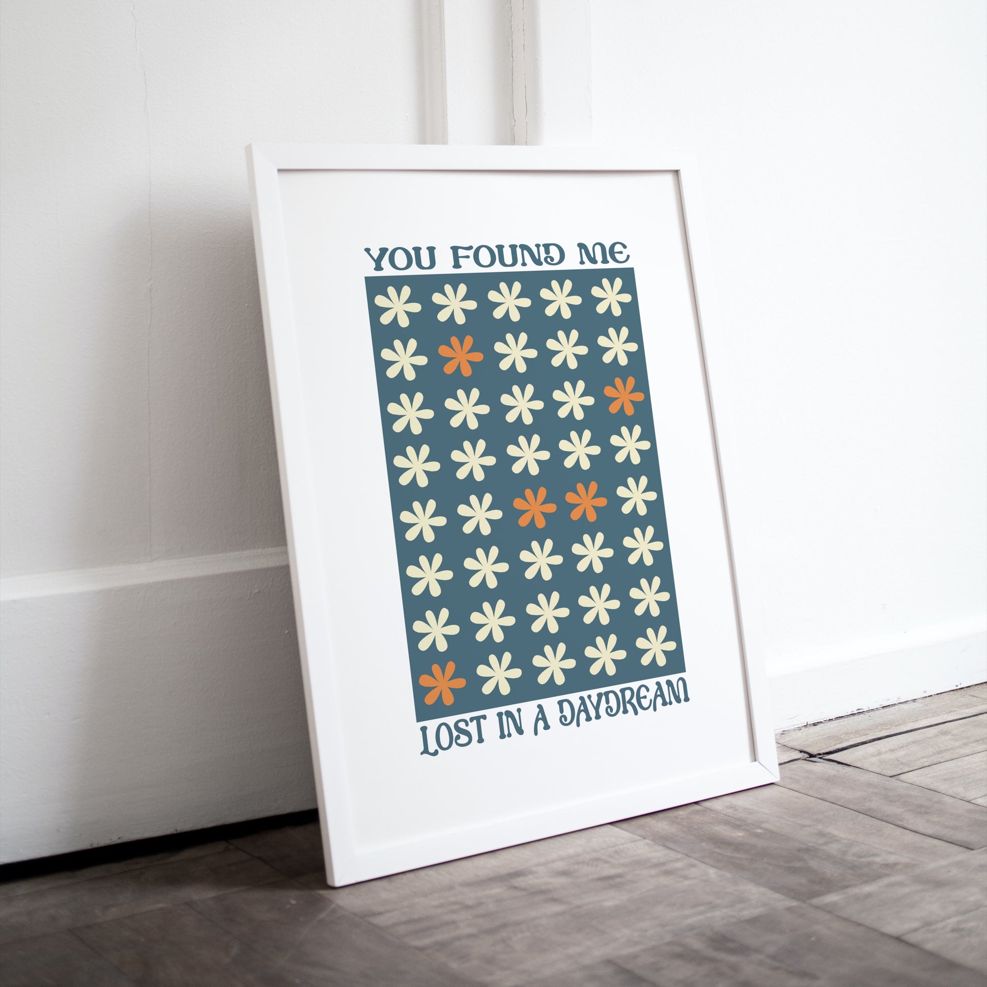 You found me lost in a day dream - art print poster - daisy jones and the six - cuddles in the kitchen