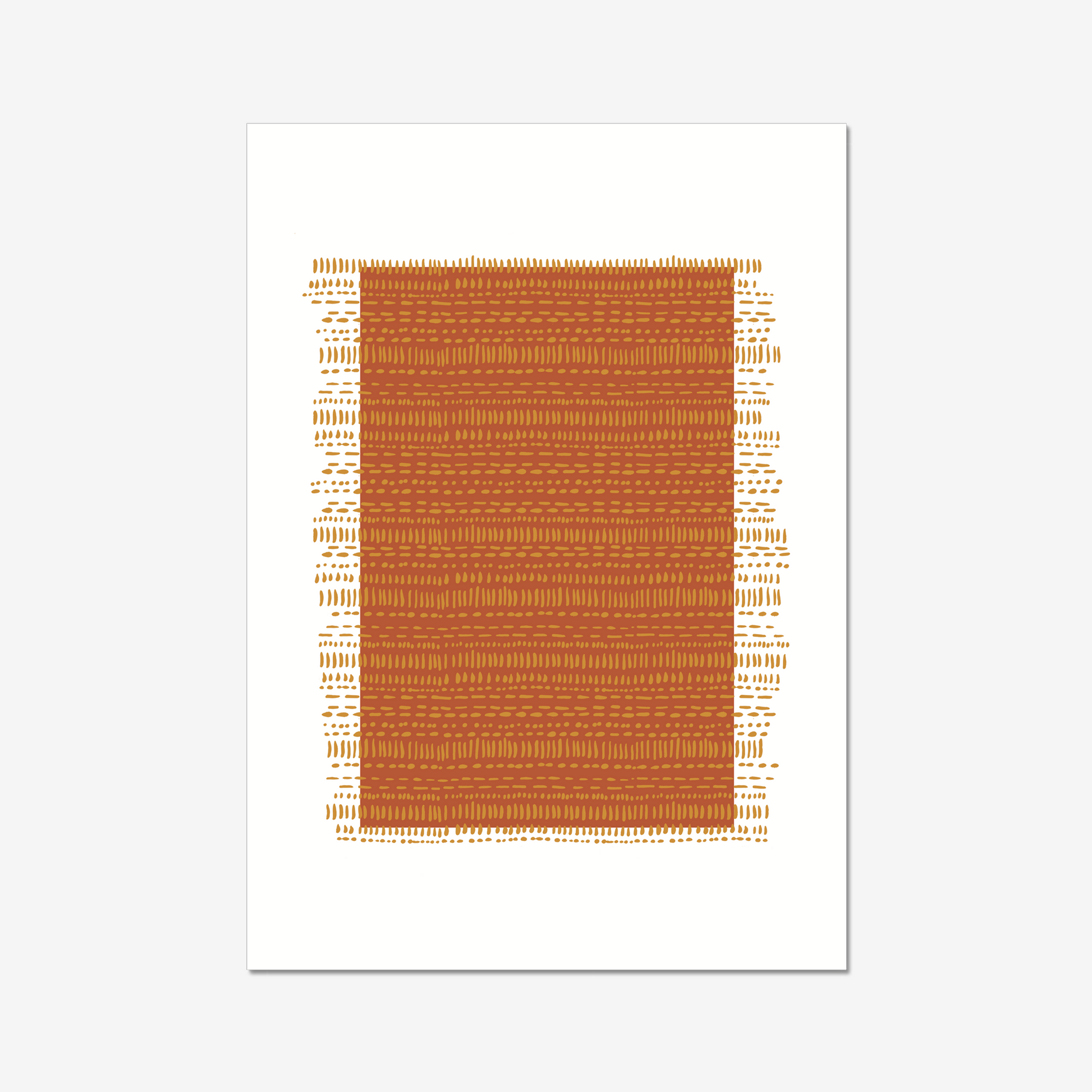 This beautiful art print is perfect for adding a touch of autumnal style to your home. The warm, earthy colors and minimalist bohemian pattern are sure to add a touch of charm and personality to any room.