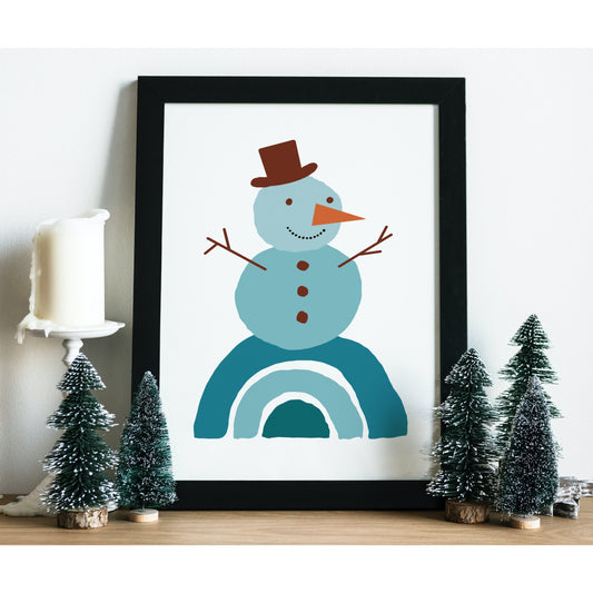 This blue Boho Snowman is so cool and festive! He's perfect for livening up your Christmas decor, and he's also great for adding a bit of fun and quirkiness to your holiday season. He makes a great gift, too!