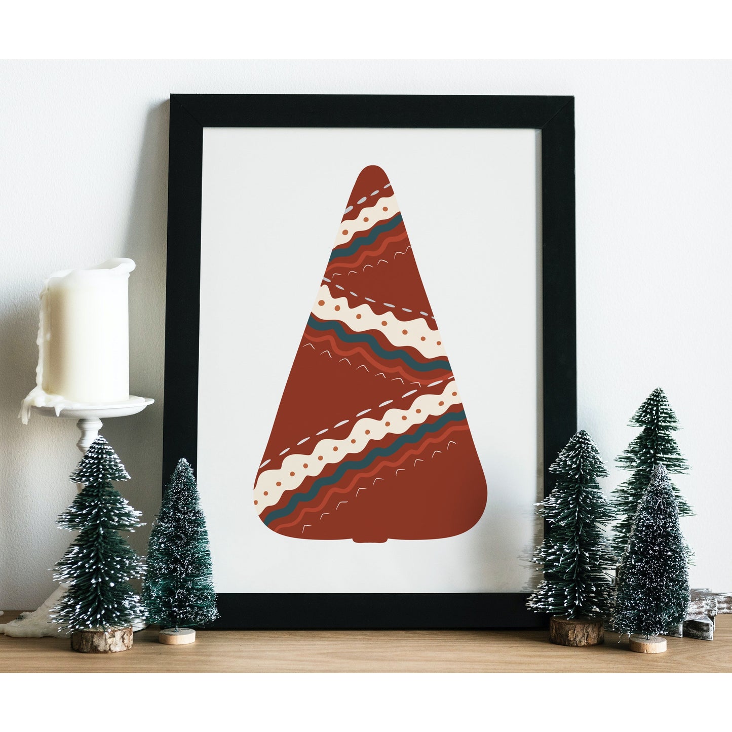 Looking for something unique to inject some bohemian Christmas cheer into your home this year? Look no further than our Boho Christmas Tree Art Print Poster