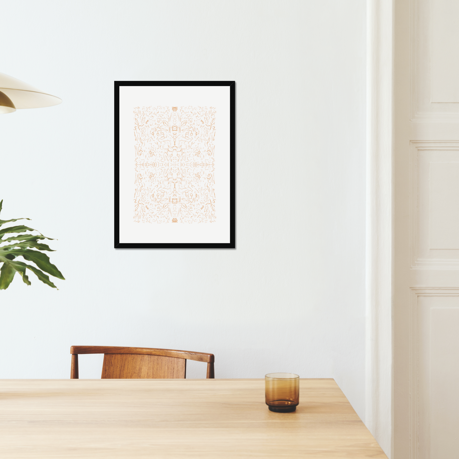 Looking for something different to add to your walls? Check out our Minimalist Kaleidoscope Fine Line Art Print! This print is full of boho vibes and would make a great addition to any room.