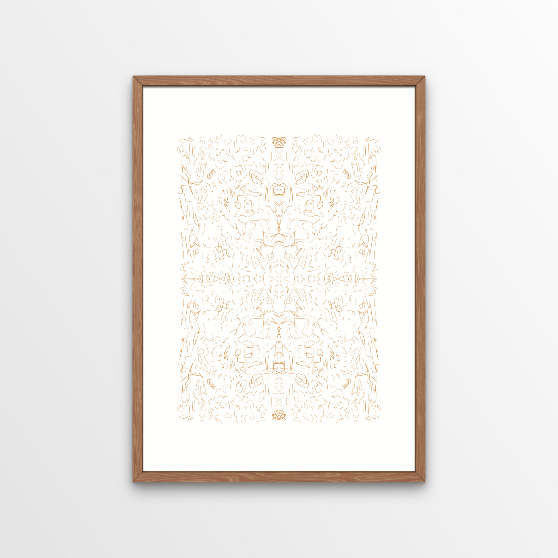 Looking for something different to add to your walls? Check out our Minimalist Kaleidoscope Fine Line Art Print! This print is full of boho vibes and would make a great addition to any room.