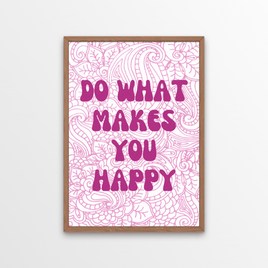 Fill your home with positive affirmations and good vibes.  The pretty typography print features a funky font layery over a beautiful paisley style background.   We love this quirky print in the bedroom, its a great affirmation for starting your day in the morning. We think it'd look great as part of your gallery wall too.