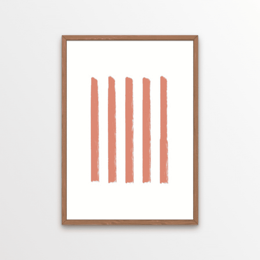 A simple, minimalist and warm design that would fit perfectly into a modern bohemian home.  We love the terracotta tones in this print - it reminds of the golden hour when the sun sets the sky turns into a pinky red.