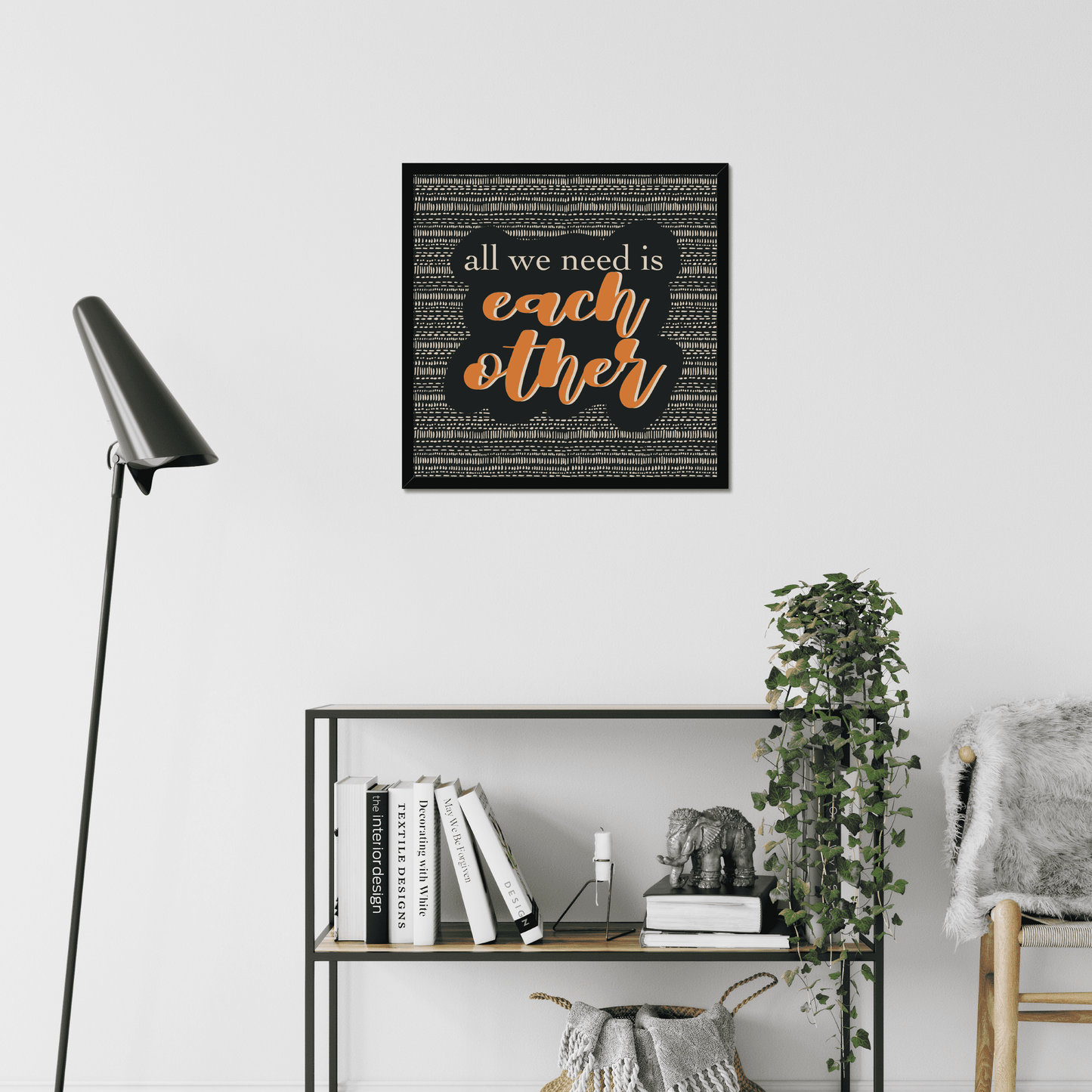 A boho wall art print that brings warmth and happiness to your home.