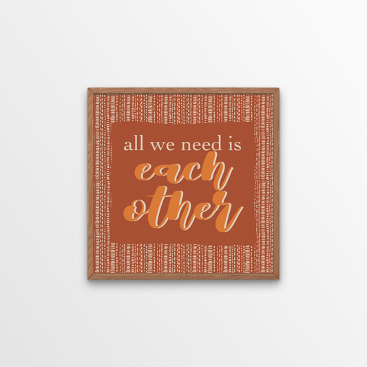A boho wall art print that brings warmth and happiness to your home.