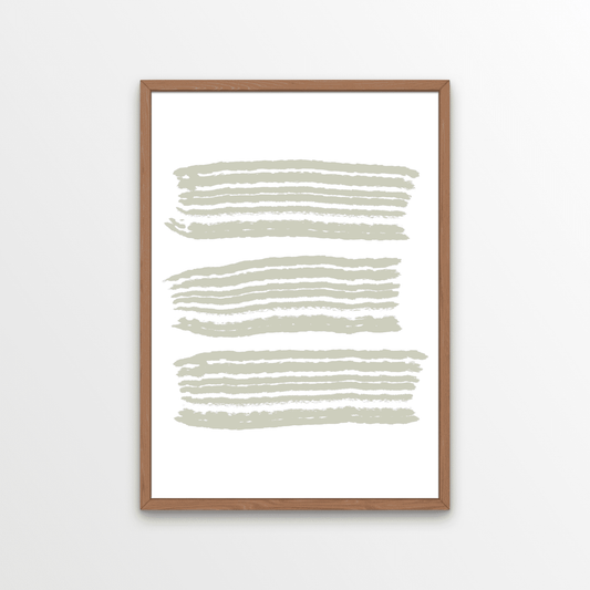 Nature Lines is a soothing and eye-catching print of simple lines in a nature green.